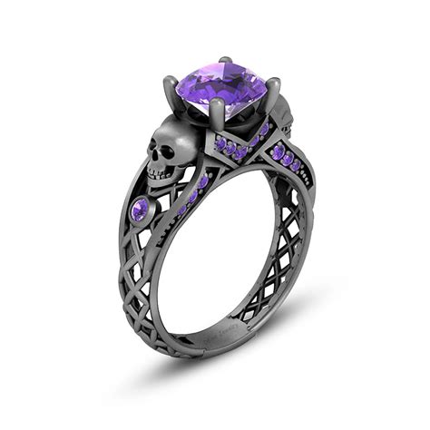 amethyst skull ring|amethyst skull necklace.